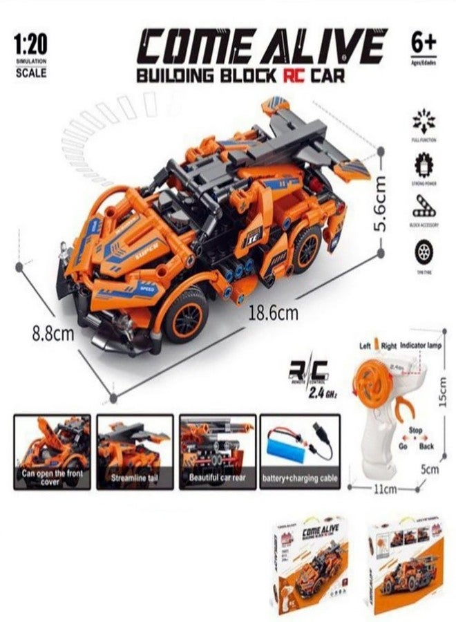 Magicwand® DIY R/C Rechargeable Sportz Building Blocks Car with Remote【319 Pcs】 - Image 2